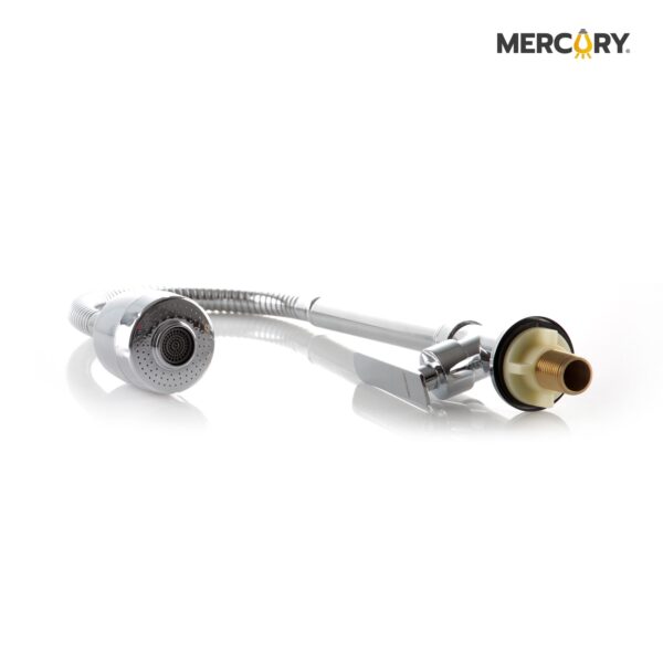 LLAVE LAVAPLATOS MESÓN FLEXIBLE CUERPO Y PALANCA METÁLICA