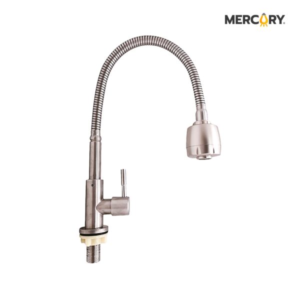 LLAVE LAVAPLATOS MESÓN FLEXIBLE PREMIUM ACERO INOXIDABLE BLISTER