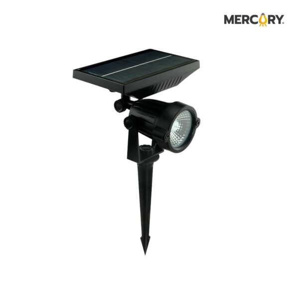 LAMPARA LED SOLAR ESTACA 5W VERDE/NEGRO
