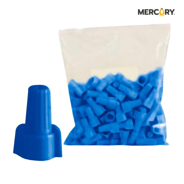CONECTOR PLÁSTICO AZUL BOLSA X100UNDS