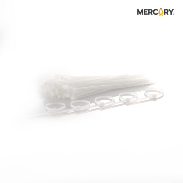 AMARRE PLÁSTICO EN NYLON 10CM X 2.5MM BLANCO BOLSA*100UND