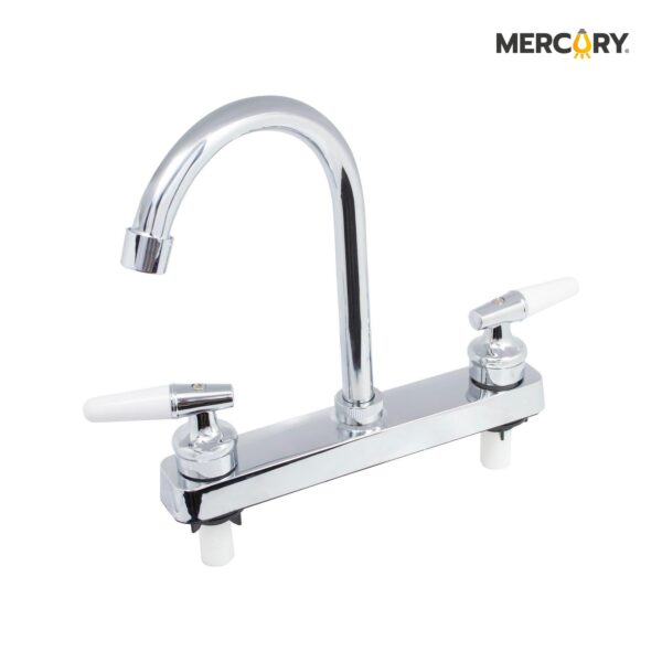 MEZCLADOR LAVAPLATOS 8” CUELLO FIJO/ABS MANIJA/PALANCA