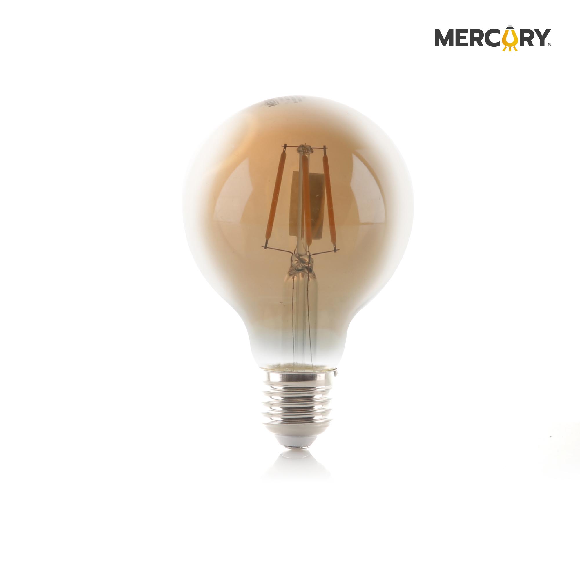 BOMBILLO LED FILAMENTO G80 GLOBO 4W 2700K 120V E27