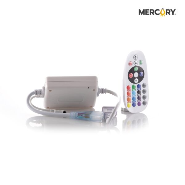 KIT 50 M CONTROLADOR + CONTROL REMOTO CINTA RGB 120V (CAPACIDAD MAXIMA 50 METROS)