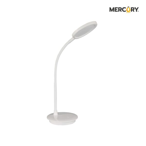 LAMPARA LED ESCRITORIO REDONDA BLANCA 5W 4100K MD-09