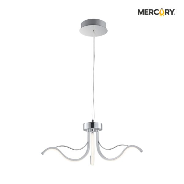LAMPARA COLGANTE 20W PLATA 55X120 4500K