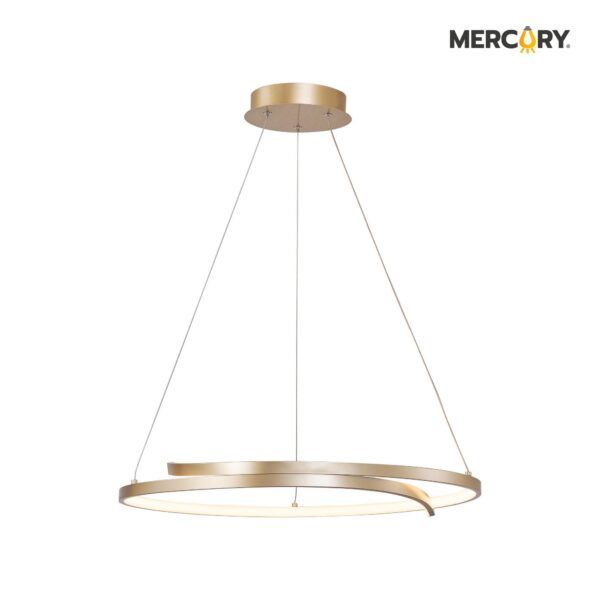 LAMPARA COLGANTE AURA 38W ORO 55X120 4500K