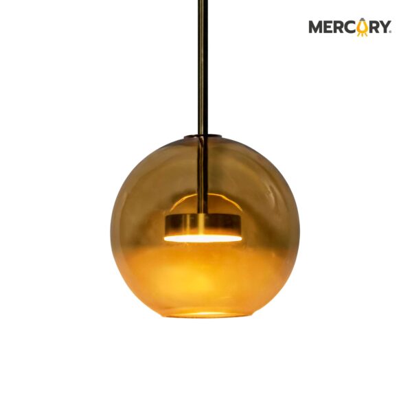 LAMPARA COLGANTE TIPO GLOBO COBRE 7W 3000K