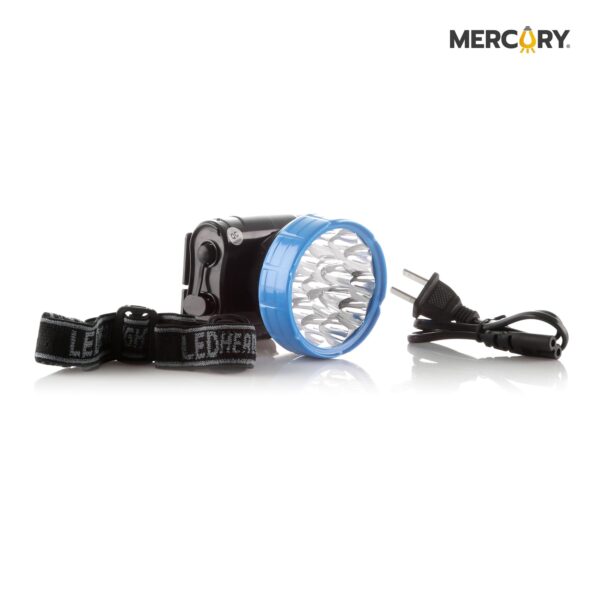 LINTERNA RECARGABLE 15LED 3213 700MA TIPO MINERO RECARGA CON CABLE