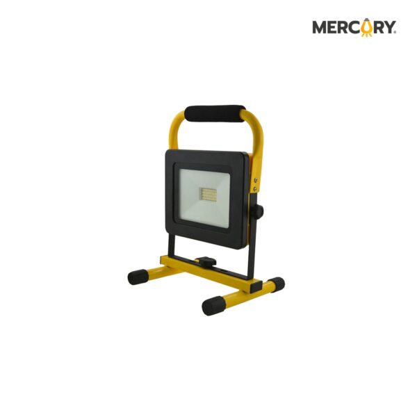 REFLECTOR LED EMERGENCIA 20W 6500K BRAZO/BASE AMARILLO