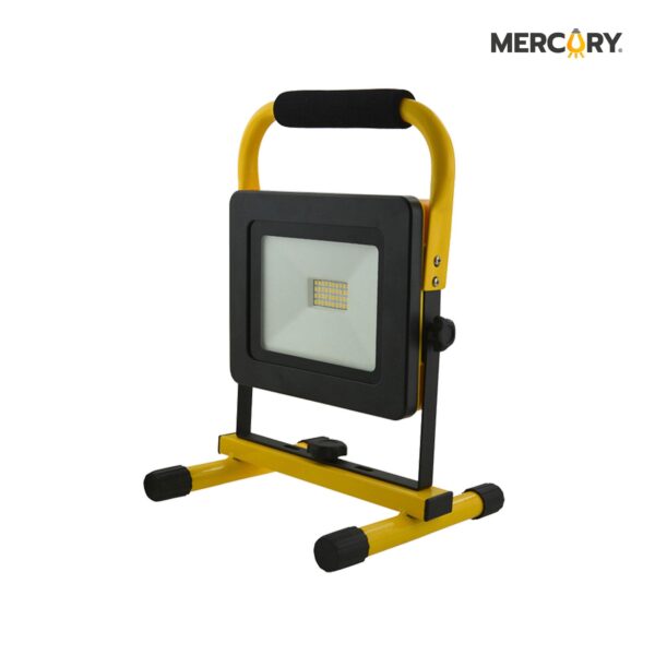 REFLECTOR LED EMERGENCIA 50W 6500K BRAZO/BASE AMARILLO
