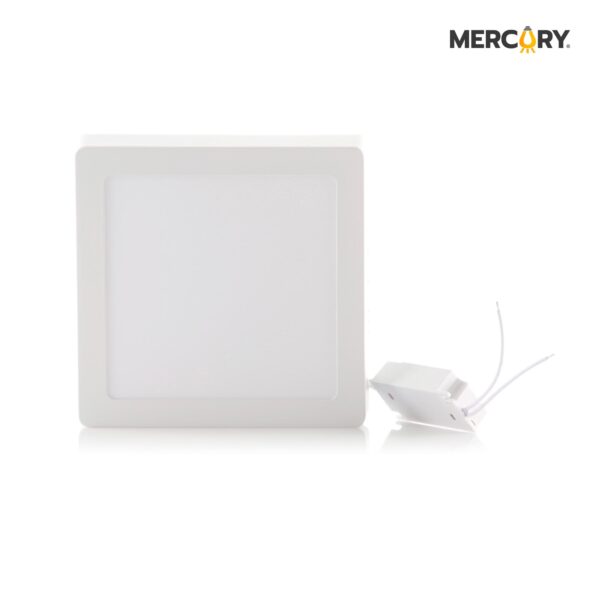 PANEL LED SOBREPONER 12W 6" LUZ CALIDA 3000K CUADRADO