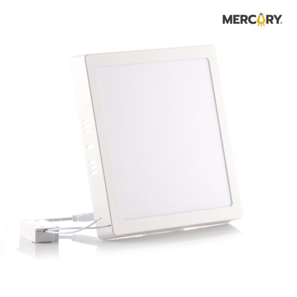 PANEL LED SOBREPONER 18W 8" LUZ CALIDA 3000K CUADRADO