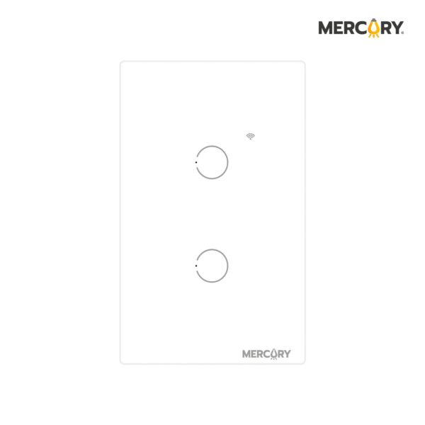 INTERRUPTOR DOBLE SMART HOME TOUCH WHITE WIFI